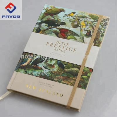 China New Printed Premium Custom Printed Hard Cover FSC Paper Notebook With Gold Edge for sale