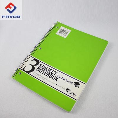 China Low price china notebook 4/8 spiral subject spiral notebook for students for sale