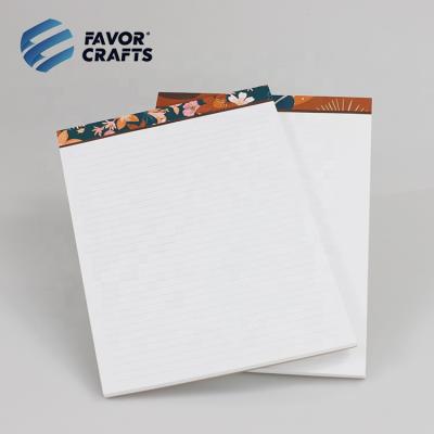 China Printed Perforated Tear Off Pages Lined Stamp Pads Custom Notepad for sale