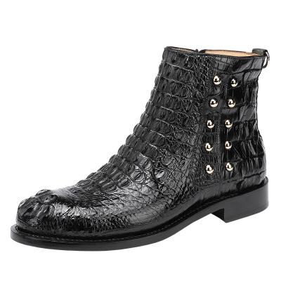 China Others Most Recommended Good Product 2022 Product Women Black Fashionable Ladies Ladies Genuine Leather Boots Back for sale