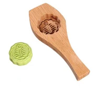 China Sustainable Wood Baking Tool Pumpkin Pie Moon Cake Wood Mould for sale