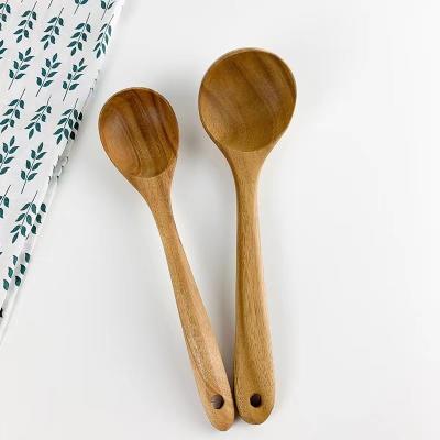 China Sustainable Ustensiles De Cuisine Teak Wood Cooking Kitchen Utensils Set Tool 9pc Spoons Spatula Utensils With Holder Spoon for sale