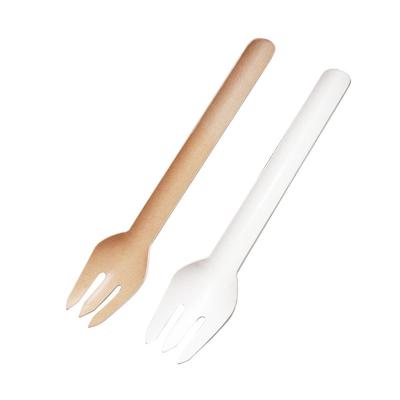 China Biodegradable Tableware Newly Developed High Quality Food Grade Biodegradable Paper Fork Knife Spoon for sale