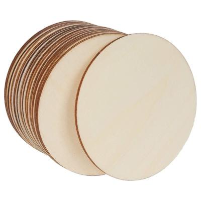 China Europe Super Quality Wood Circles for Crafts Unfinished Wood Crafts DIY Wood Rounds for Cricut Projects Door Hanger Painting for sale