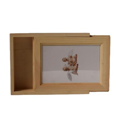 China China Custom Wooden USB Photo Gift Box Wholesale USB Box Photo Frame Box and Photo Gift Box for sale