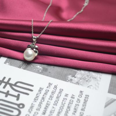 China Cute mabe pearl silver chain necklace 925 simple pendant pearl necklace pearl pendant bead for sale