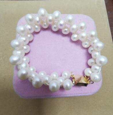 China Fashionable Wholesale Pea Natural Freshwater Pearl Beaded Jewelry Women Handmade Bracelets Bead Necklace for sale