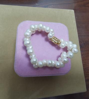 China FASHIONABLE natural freshwater pearl beaded bracelets for women jewelry pearl S925 sliver clasp bracelet for sale