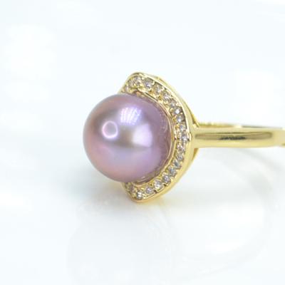 China Cute Gift Cute Pearl Unisex Plating Natural Freshwater Ring for sale