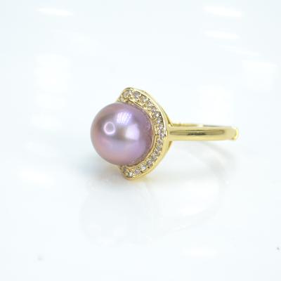 China Good Quality Romantic High Gloss Custom Pearl Inlay With Ring Pearl Rings Lots Bead Jewelry Crafts for sale