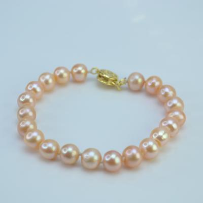 China High grade cute pink baroque bead bracelet/multi layer bracelet bead bracelet/bead and bead bracelet for sale