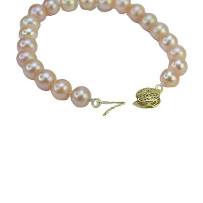 China Wholesale Cute High Gloss Natural Freshwater Pearl Bracelet Bangle Good Quality for sale