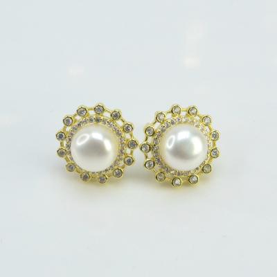 China Fashion CLASSIC Gift Opens Freshwater Pearl Earring Wholesale Price for sale