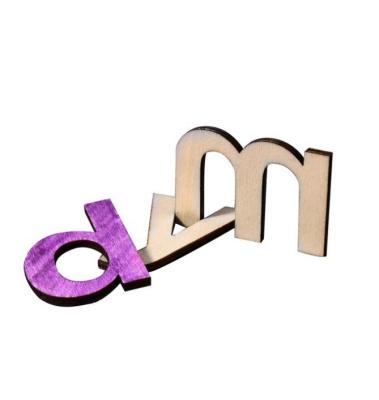 China China cheap customized small wooden letters m alphabet wholesale mini letters wooden for sale