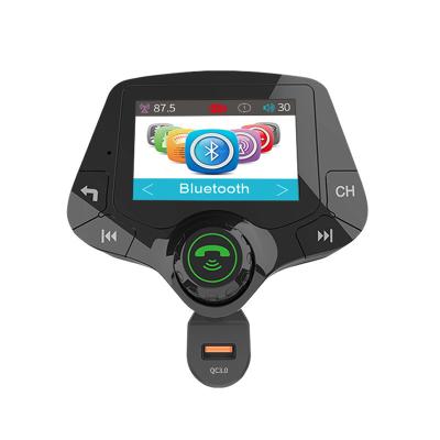 China G-24 Bluetooth 5.0 Car Kit Handsfree FM Transmitter QC3.0 Car Charger Support TF Card Audio MP3 Player AUX. 2.0 inch LCD display receiver for sale