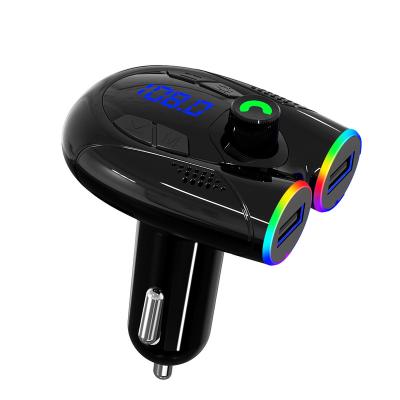 China Newest Car G68 Bluetooth 5.0 Car MP3 Player LED Breathing Audio Receiver USB Type C Transmitter Lightweight Handsfree Car for sale