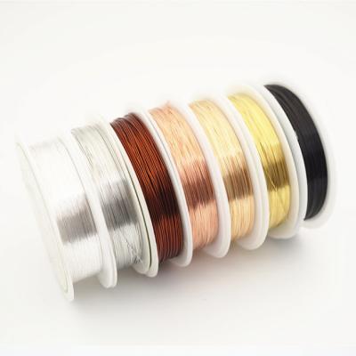 China Jewelry Making Handwork Copper Wire Tarnish Resistant Pure Copper Wire Dead Soft Jewelry Making Wire Roll For Crafts Beading Jewelry Making for sale