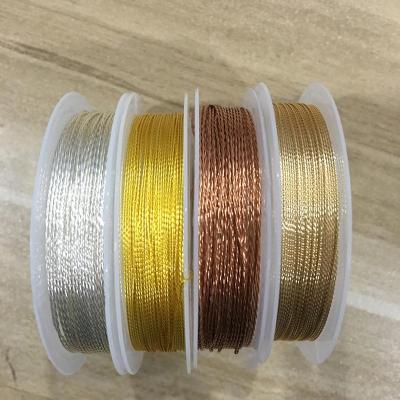 China Jewelry Making Factory Wholesale Silver Plated Two Stock Twisted Copper Wire For Handmade Jewelry Making Deliveries for sale