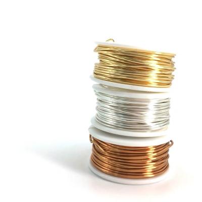 China Jewelry Making Jewelry Supply 925 Silver Plated Non Tarnish Bead Jewelry Copper Wire For DIY Make Jewelry for sale