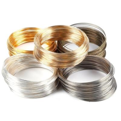 China Jewelry Making Factory Wholesale Gold Silver Color Memory Alloy Wire For Bracelet DIY Accessories for sale