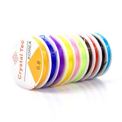 China Handmade Wholesale Multicolor Technical 0.8mm Elastic Cord For Jewelry Making for sale