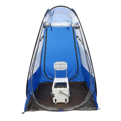 China Clear View Concert Sunshade Sport Tent Snow Field Nail PVC Automatic Noise Up Wind Proof Rain Shade Fishing Outdoor Camping Tent for sale