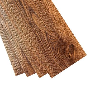 China A5 A6 Modern Manufacturing Technology PVC Tile Wood Grain Sticker Flooring for sale