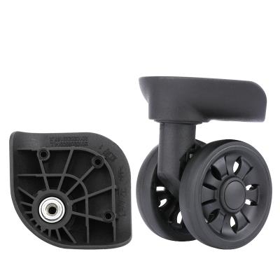 China Universal Plastic Wheel Silent Shock Absorption Wheel Spare Part Suitcase Trolley Casters Luggage Wear-Resistant Wheels for sale