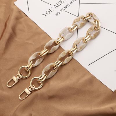 China Resin Chain Handbag Chain Strap Material Resin Case DIY Accessories Retro Style Shoulder Bag Acrylic Movable Metal Bag Belt for sale