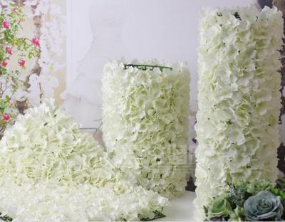 China Artificial Flower Mat For Wedding Wall Decoration from Artificial Silk Lifelike Chinese Hydrangea Supplier for sale