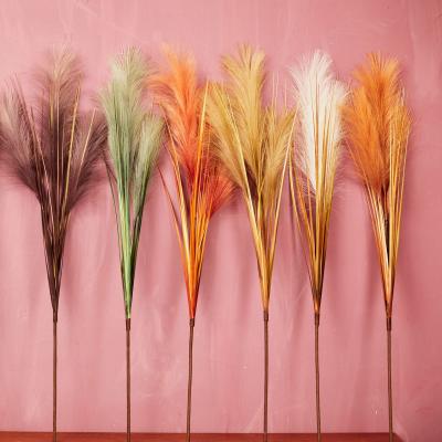 China Multi Popular Color Artificial Plant Faux Silk Pampas Grass Artificial Natural Touch for sale