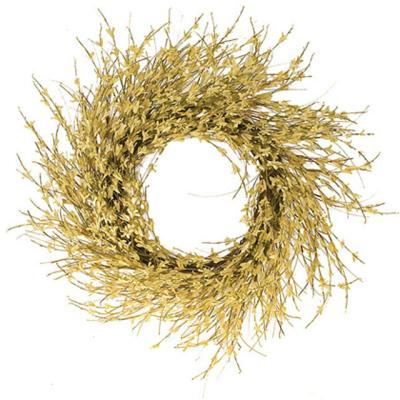 China For Spring Decoration 18 Inch Twig Garland Artificial Flower Forsythias For Spring Decoration for sale