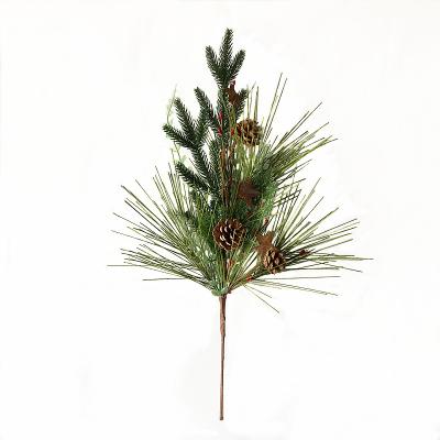 China Hot Sale Flower Decorative Artificial Christmas Tree Branch Large Mixed Leaves Branch for sale