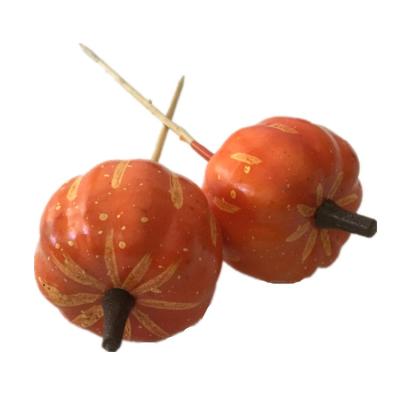 China For Halloween Decorating 2019 New Products Artificial Moss Halloween Decorative Dry Cable Mini Pumpkin for sale