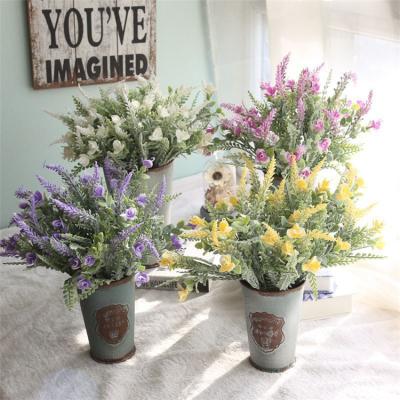 China Artificial Flower Snowy Spring Field Grass Flower For Garden Wedding Decoration Home Furnishing for sale