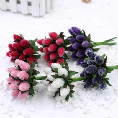 China Flower New Products Artificial Frozen Frozen Cherry For Wedding DIY Scrapbooking Decorative Card for sale