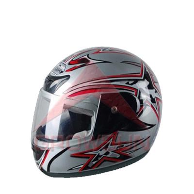 China Cheap Hot ABS Full Face Motorcycle Helmet GS-02B Silver GROWSUN MOTOR for sale