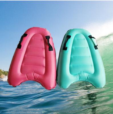 China Durable Inflatable Skateboard Swim Oxford Cloth Surfboard Water Swim Float Valve Swim Board for sale