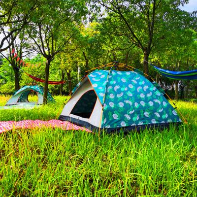 China Camouflage/Field Automatic Portable Hexagonal Big Space Rainproof Outdoor Camping Tent For 3-4 Persons for sale