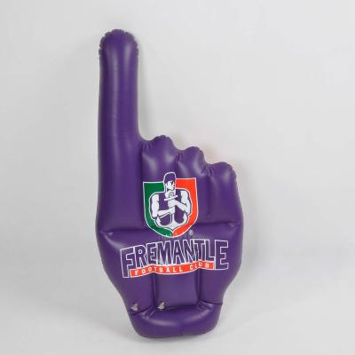 China Custom Advertising Inflatbale Toys Funny PVC Inflatable Finger With Logo Hand Giant Inflatable Middle Finger for sale