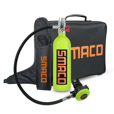 China Durable SMACO Oxygen Cylinder 1L Portable Scuba Diving Tank For Scuba and Emergency Equipment for sale