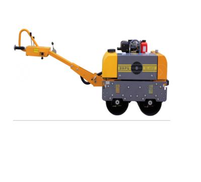 China Construction material stores walk-behind 680kgs double drum vibratory road roller RL600D WITH KAMA DIESEL ENGINE OR HONDA PETROL ENGINE for sale