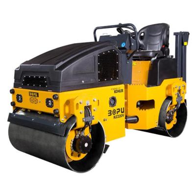 China Machinery Repair Shops Lathe-on Type Double Drum Vibratory Road Roller 2TON 2000kgs RZ220V WITH KOHLER DIESEL ENGINE for sale