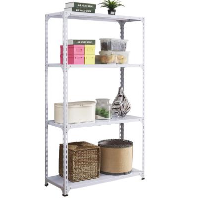 China Customized White Steel Eco - Friendly Household And Garage Storage Racking Shelf With Logo for sale