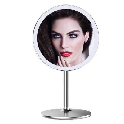 China Smart M3 Portable Mirror Table Mirror Aluminum Vanity Mirror Lighted Makeup Salon Mirror Aluminum Led Touch for sale