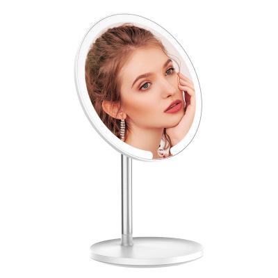 China M17 Touch Screen Lighted Single Smart Desk Folding Makeup Cosmetic Single Side Mirror With Led for sale