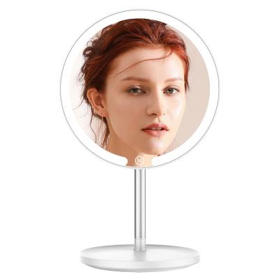 China High Quality Decoration M17 Nordic Table Lighted Makeup Desk Mirror With Led Light for sale