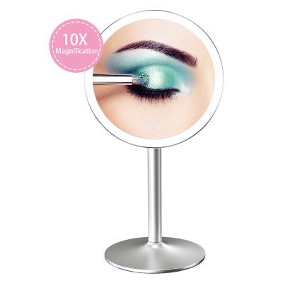 China Lighted Touch M10 Sensor Control Smart Makeup Led Mirror With Different Colors Of Lights for sale