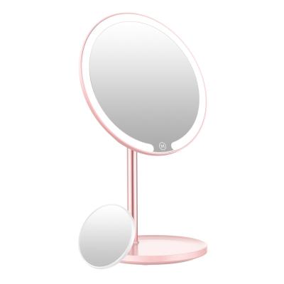 China M5 Lighted China Manufactures Smart Round Led Girls Makeup Mirror Charger for sale