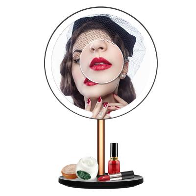 China Professional M5 Lighted Led Lighted Makeup Mirror Vanity Touch Screen With Base Tray for sale